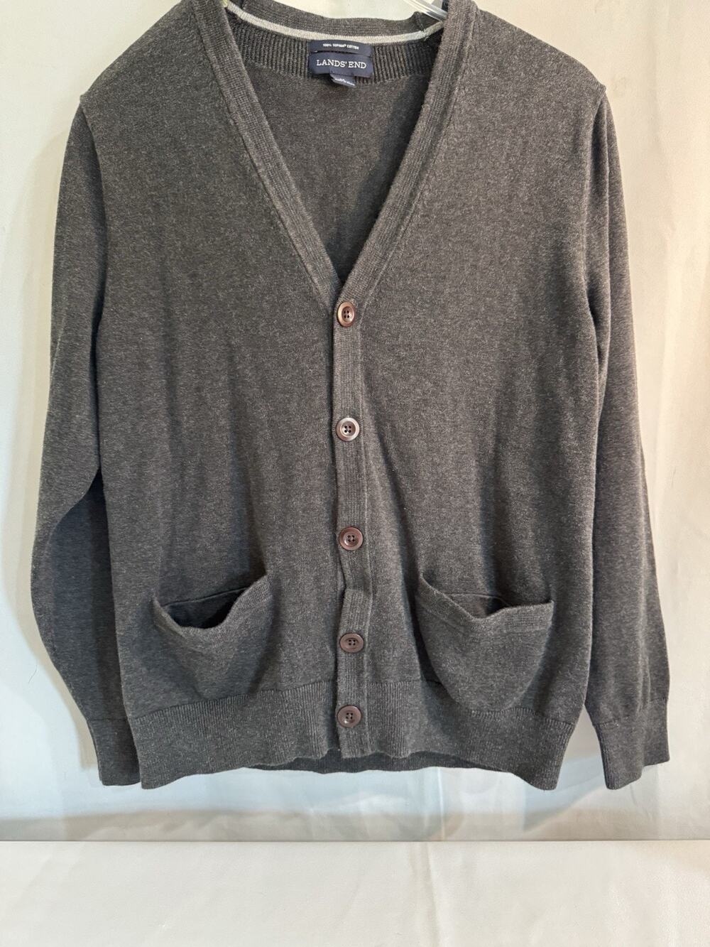 J.CREW Charcoal Gray Cotton Cardigan M (38/40) Academic Workwear